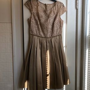 🌺Champagne Color Mid Length Cocktail Dress